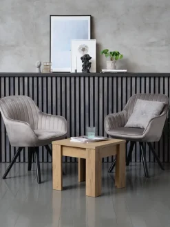 Hjørnebord VEDDE 50x50 vild eg