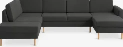 Hjørnesofa SVALBARD venstre mørkegrå