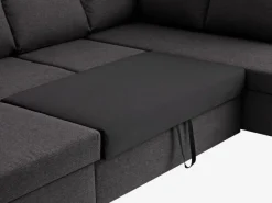 Hjørnesovesofa MARSLEV mørkegråt stof