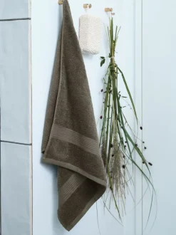 Håndklæde KARLSTAD 50x100 oliven KRONBORG