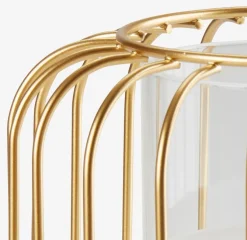 Hurricane KRESTER Ø15xH18cm guld m/LED