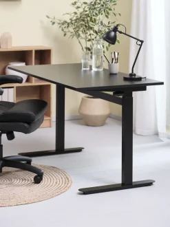 Hæve sænkebord LUNDTOFT m/gaslift 70x130 sort