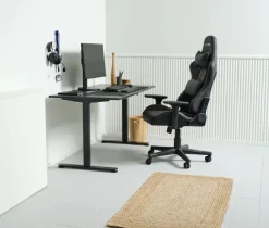 Hæve sænkebord SVANEKE 70x140 sort