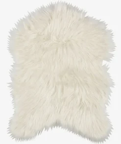 Imiteret lammeskind BALSAMIN 50x70 hvid