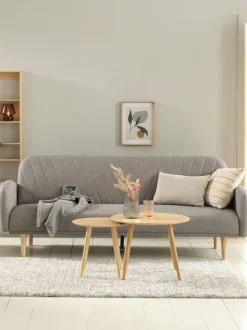 Indskudsborde MUNKEBO Ø55/Ø45 egefarve 2 stk.