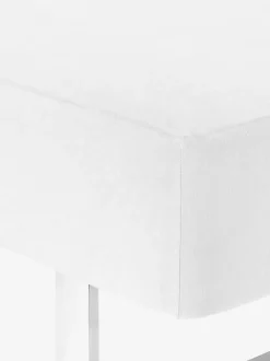 Jersey faconlagen JANNE 90x200x30 hvid