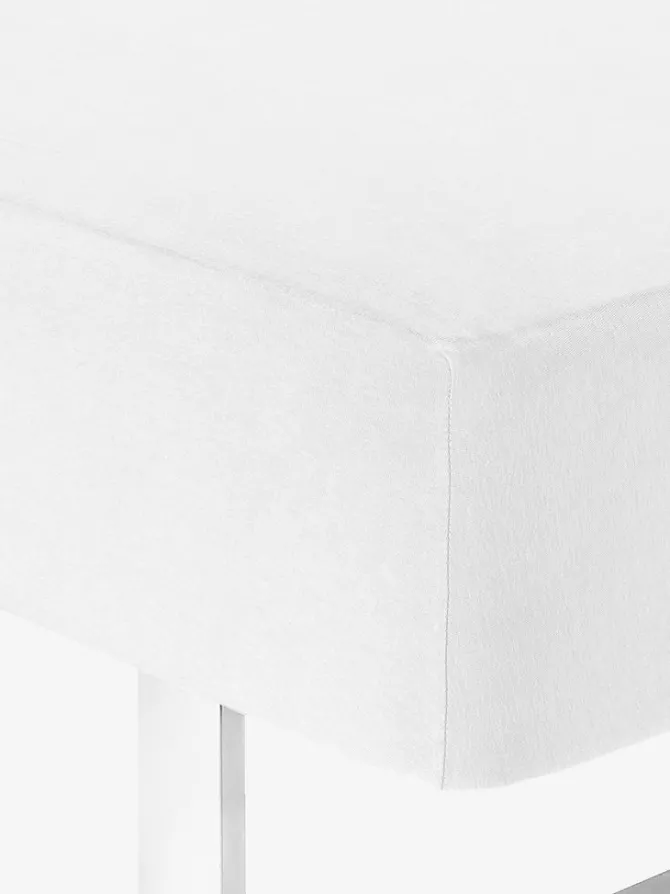 Jersey faconlagen JANNE 90x200x30 hvid