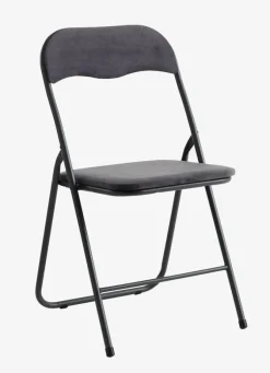 Klapstol VOEL velour mørkegrå