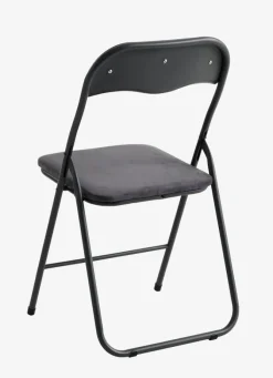 Klapstol VOEL velour mørkegrå