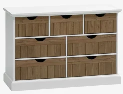 Kommode 7 skuffer OLDEKROG eg/hvid