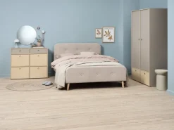 Kommode ANNISSE 3+3 skuffer grå/natur