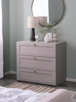 Kommode FRAMLEV 3 skuffer grå