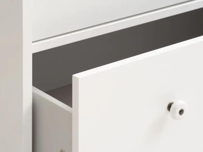 Kommode FREDENSBORG 3 skuffer hvid