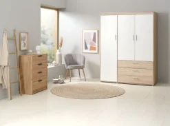 Kommode JENSLEV 4 skuffer eg