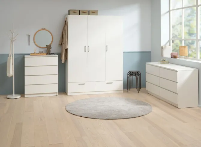 Kommode LIMFJORDEN 3+3 skuffer hvid