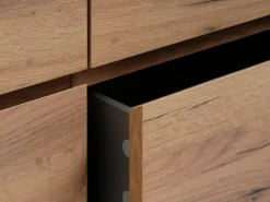 Kommode LIMFJORDEN 3+3 skuffer eg naturfarve