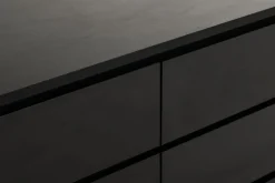 Kommode LIMFJORDEN 3+3 skuffer sort