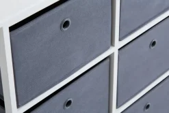 Kommode ODBY 3+3 kasser hvid/grå