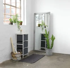 Kommode ODBY 3 kasser hvid/grå