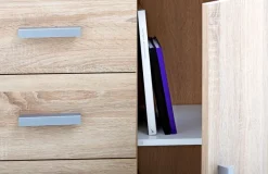 Kommode TAPDRUP 4 skuffer 1 låge eg