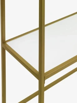 Konsolbord PANDRUP 30x110 hvid/guld