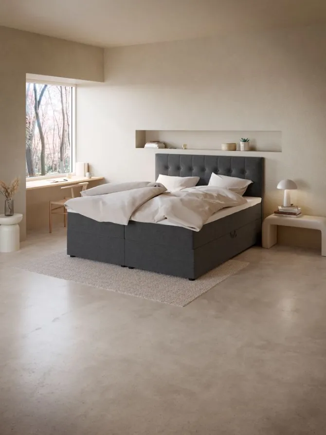 Kontinentalseng 180x200 GOLD C50 m/opbevaring