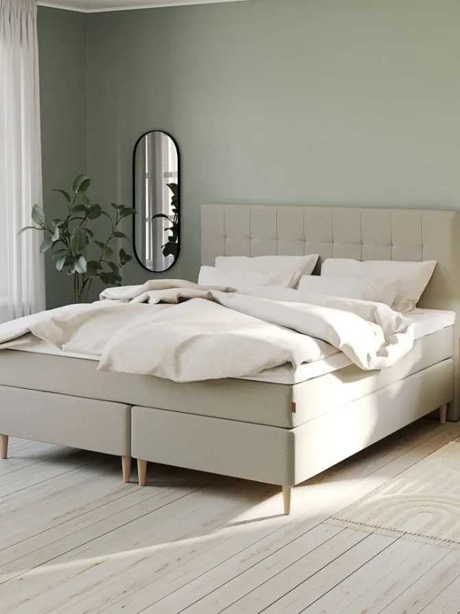 Kontinentalseng 180x200cm GOLD C75 VS latex Sand-91