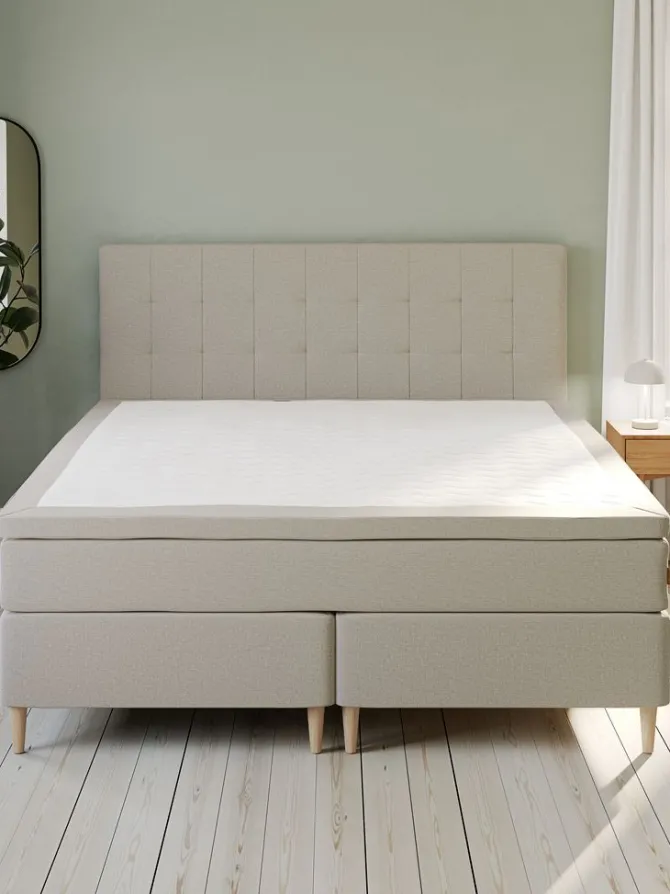 Kontinentalseng 180x200cm GOLD C75 VS latex Sand-91