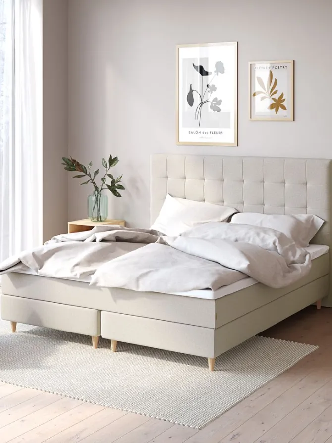 Kontinentalseng 180x200cm GOLD C5 Sand-91