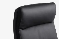 Kontorstol KASTBJERG sort kunstlæder