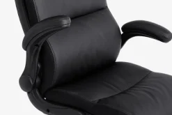 Kontorstol KASTBJERG sort kunstlæder