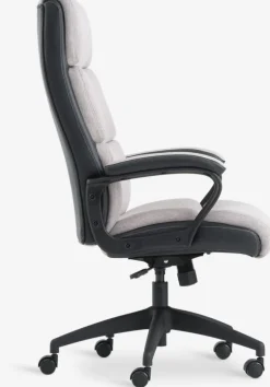 Kontorstol MARBJERG grå/sort kunstlæder