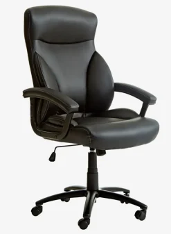 Kontorstol TAMDRUP memory foam sort kunstlæder