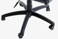 Kontorstol TJELE sort kunstlæder/sort