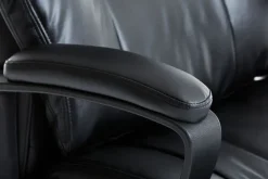 Kontorstol TJELE sort kunstlæder/sort