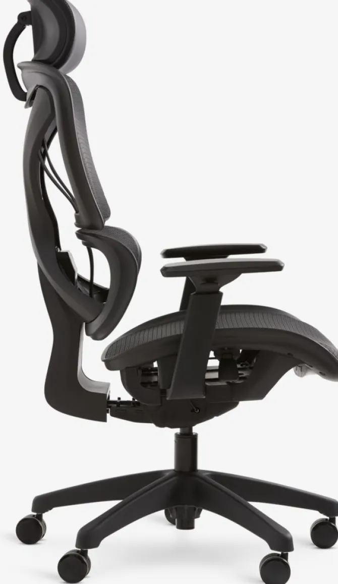 Kontorstol VARPELEV sort mesh/sort