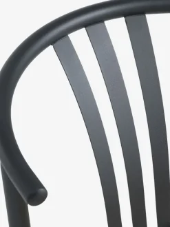 KRONDAL Ø110 bord marmor + 4 JYDERUP sort/natur