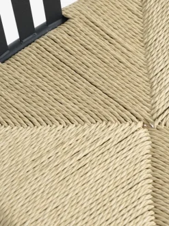 KRONDAL L180 bord marmor + 4 JYDERUP sort/natur