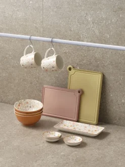 Krus VETLE Ø8xH10cm 35cl m/blomster