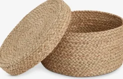 Kurv FRITLEV Ø29xH15cm m/låg natur