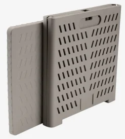 Kurv MILAS B28xL30xH30cm foldbar grå m/låg