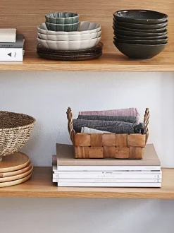 Kurv TORKILD B20xL20xH7cm træ