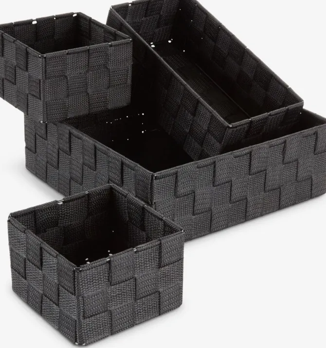 Kurvesæt FOLKE 4 stk/sæt sort