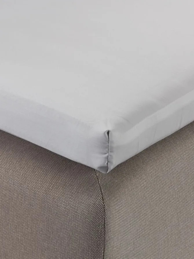 Kuvertlagen ELIN satin 90x200x6-10 lysegrå