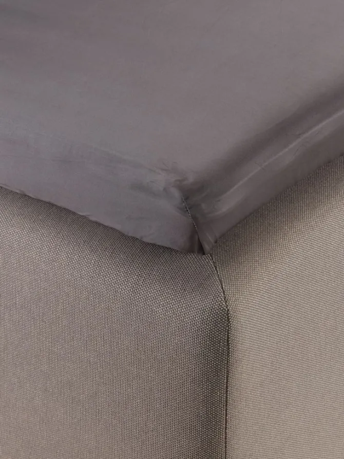 Kuvertlagen satin ELIN 90x200x6-10 grå