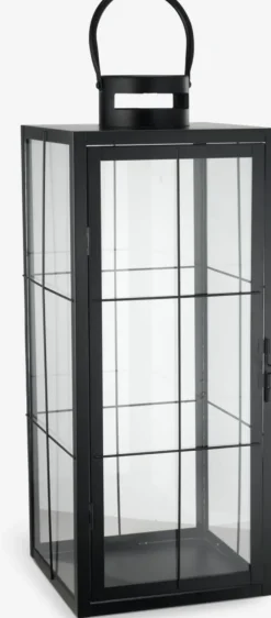 Lanterne VILLADS B20xL20xH50cm sort