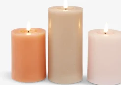 LED lys TERKEL H13/15/18cm 3 stk/sæt