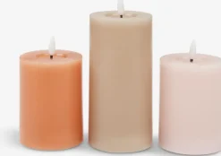 LED lys TERKEL H13/15/18cm 3 stk/sæt