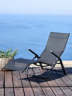 Liggestol LOMMA B63xL130 sort