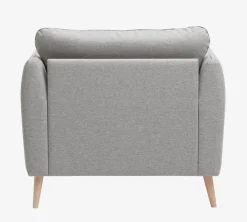 Lænestol AARHUS lysegråt stof